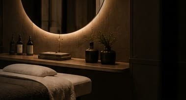 Ambient treatment room at Saachii